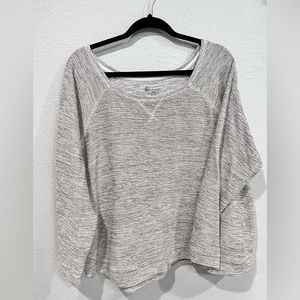 ❄️Lane Bryant Grey and White Knit Sweater